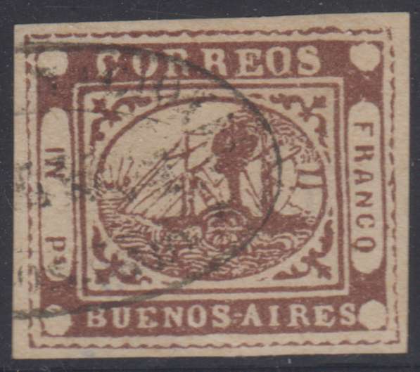 Argentina 1858 — Steamship