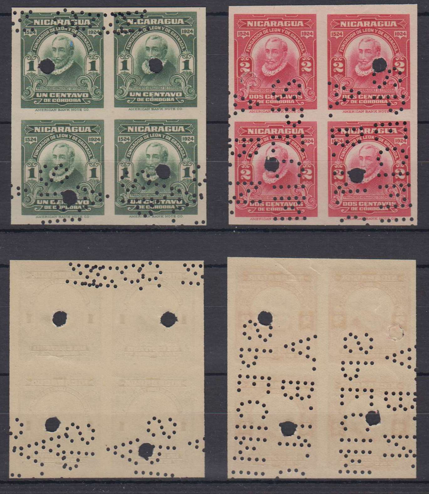 Nicaragua 1924 — Cordoba issue
