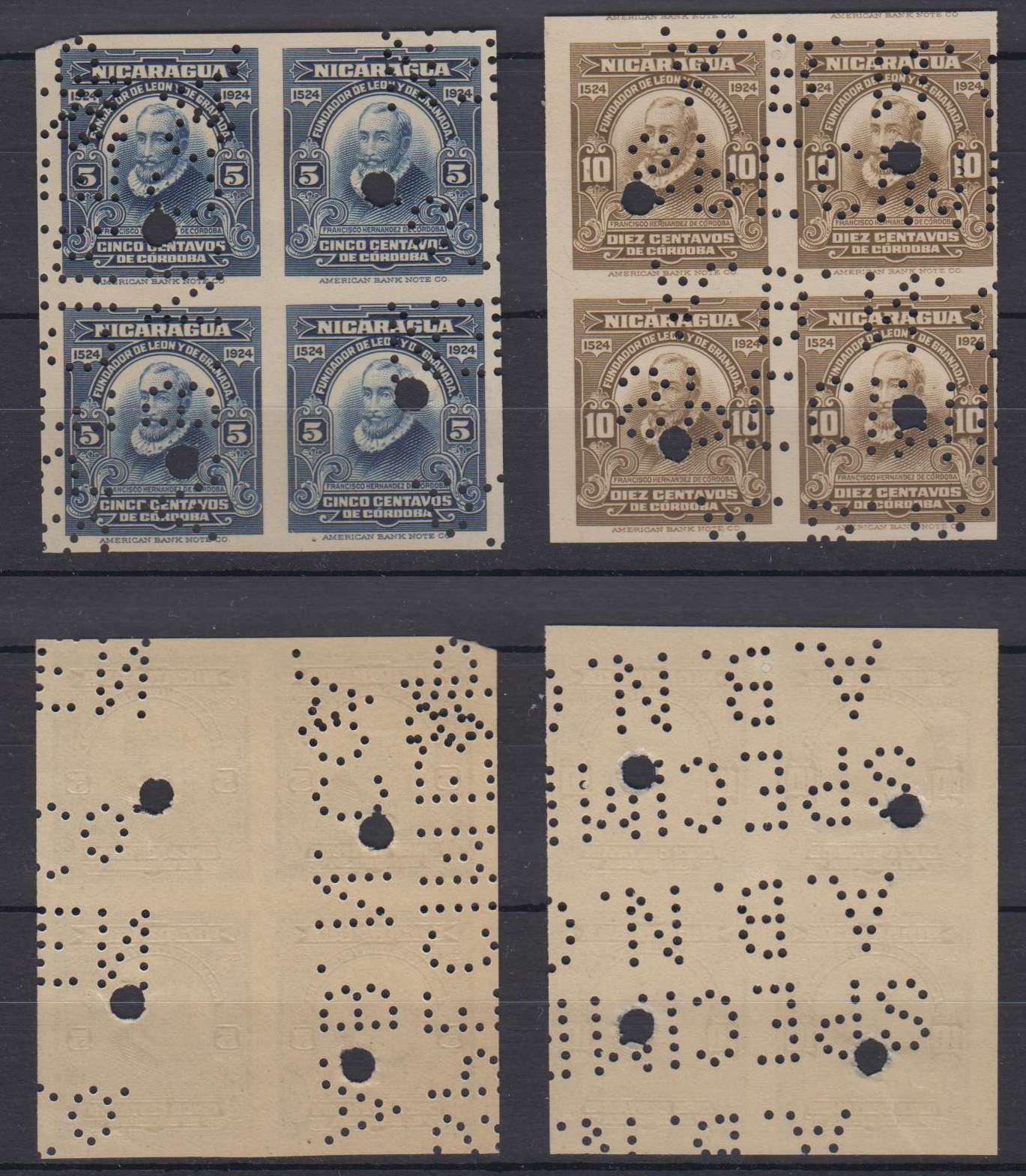 Nicaragua 1924 — Cordoba issue