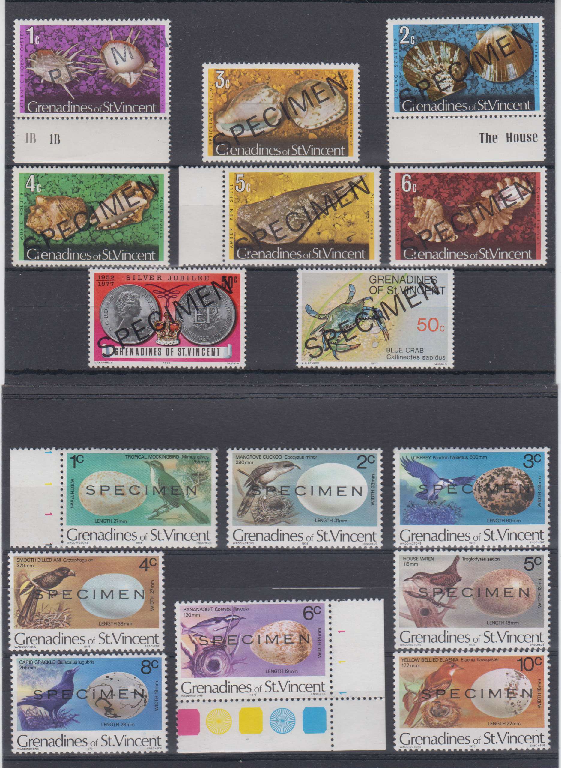 Grenadines of St Vincent 1974 — Scott 33 thru 514 not complete