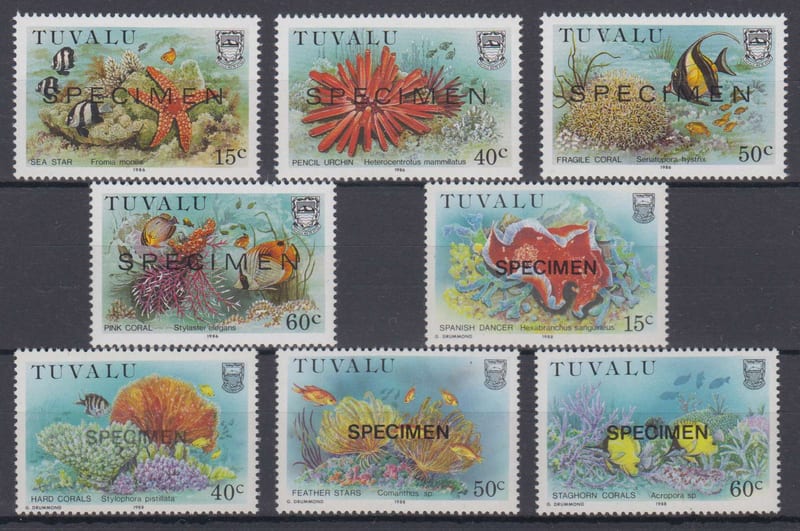 Tuvalu 1986 — Marine life