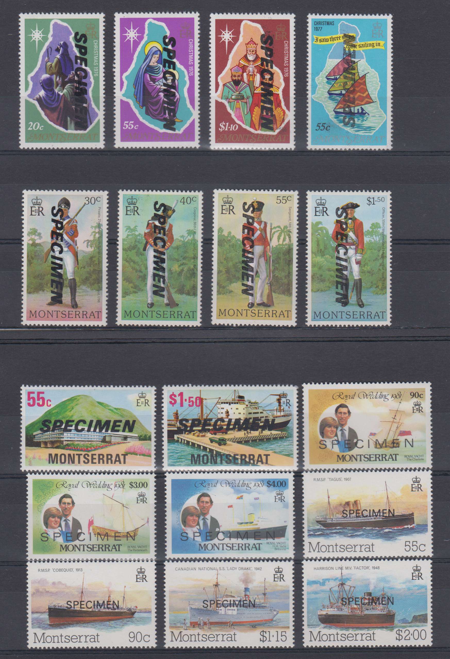 Montserrat 1976 — Scott 356 thru 858 not complete