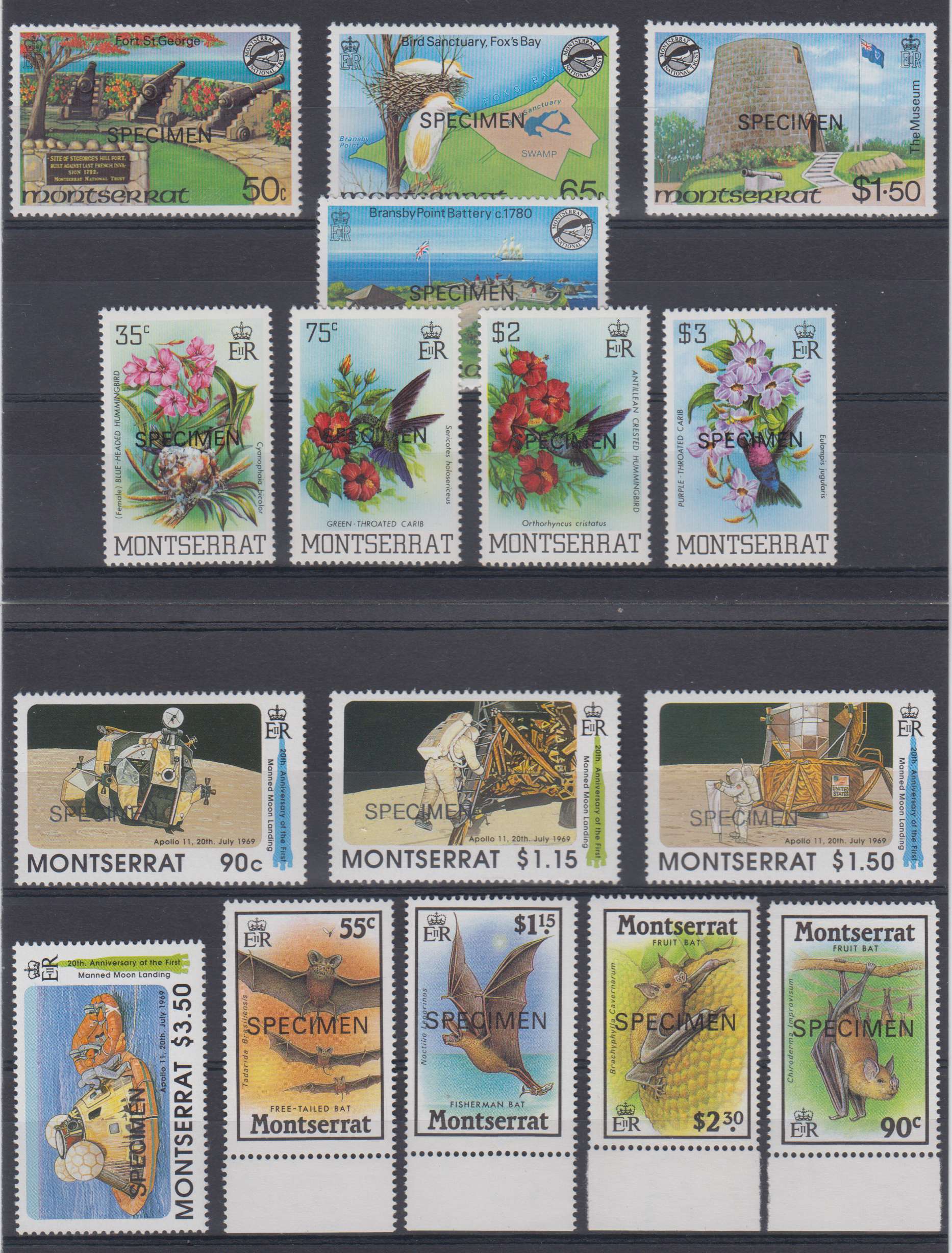 Montserrat 1976 — Scott 356 thru 858 not complete