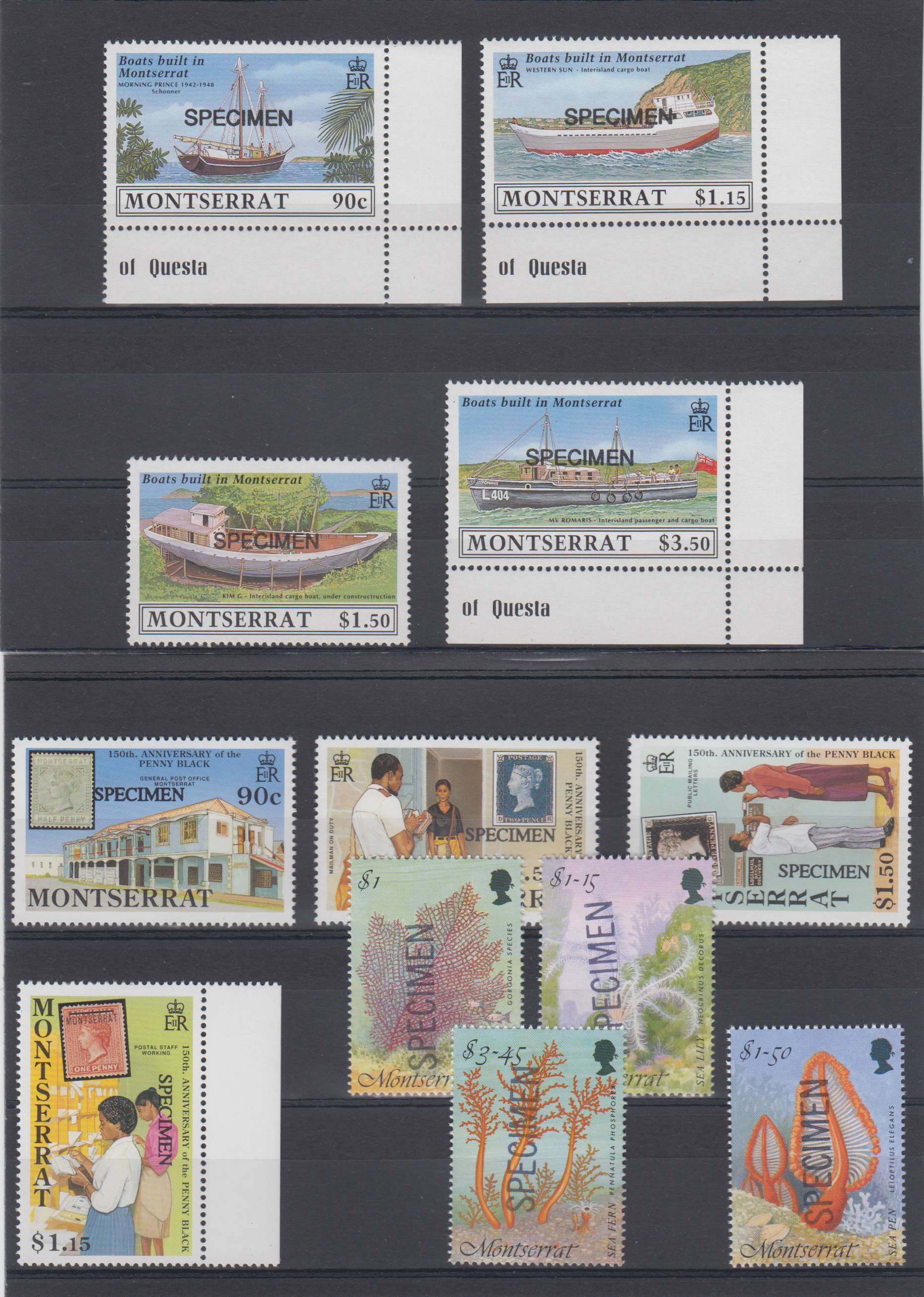 Montserrat 1976 — Scott 356 thru 858 not complete