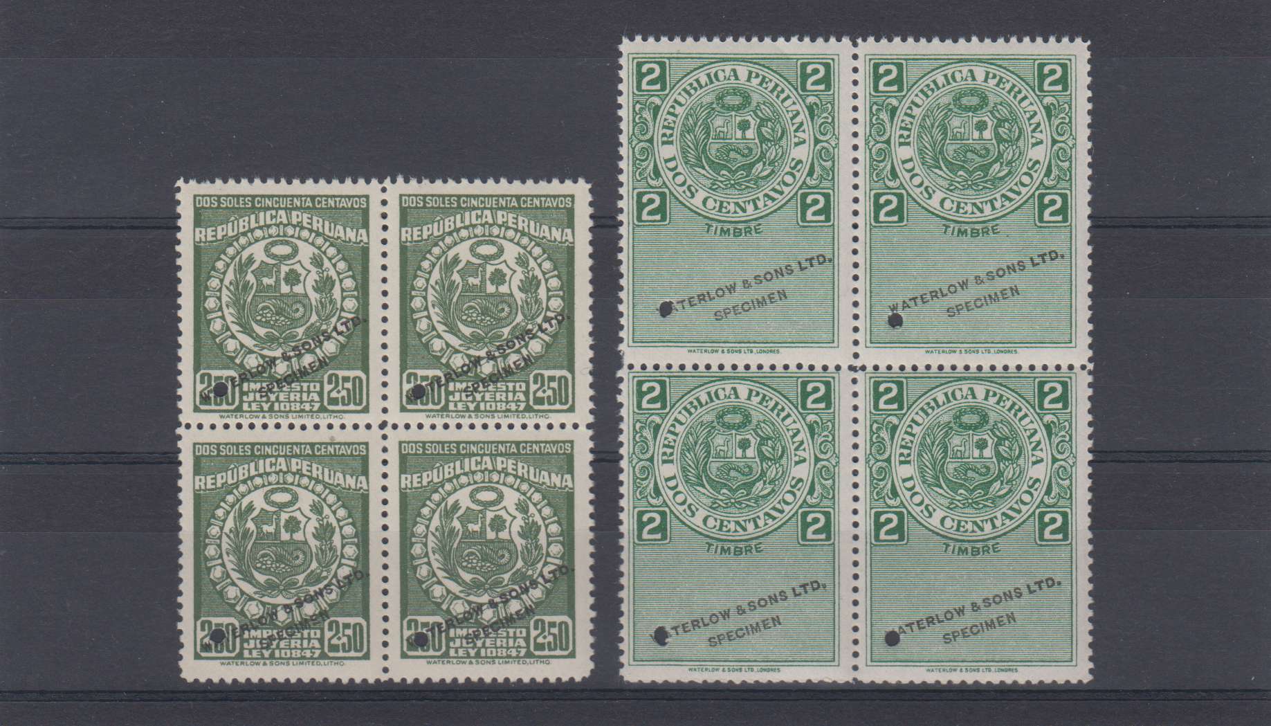 Peru 1910 — Revenues