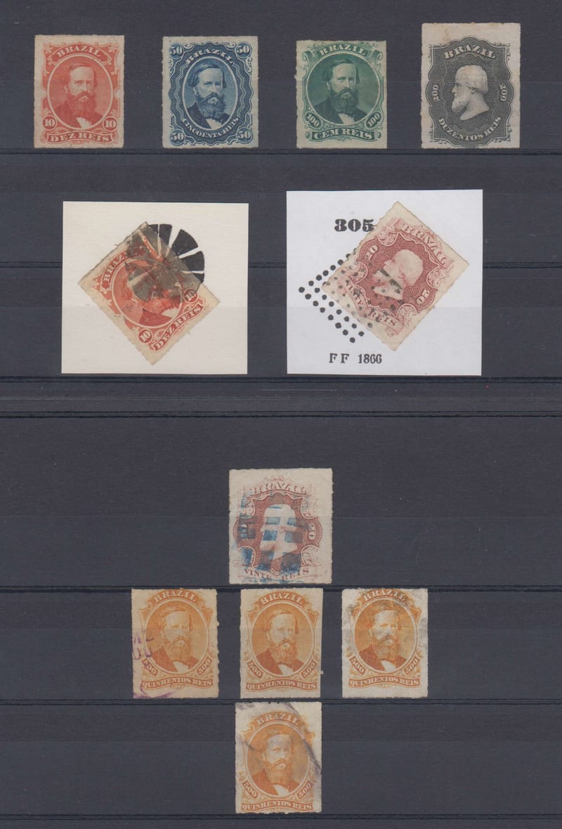 Brazil 1876 — Specialized Scott 61-63 & 65-67 top value