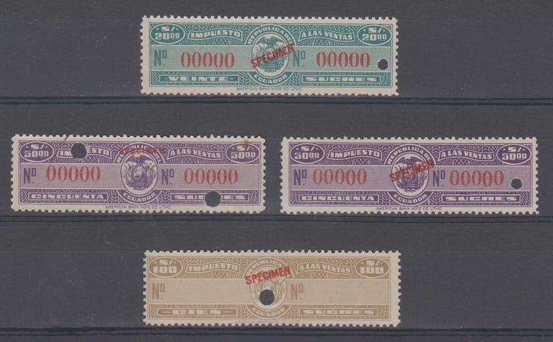 Ecuador 1950 — Revenues