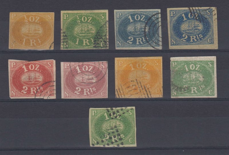 Peru 1857 — Scott 1-2