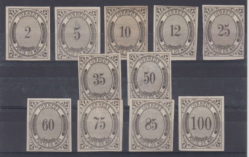 Mexico 1875 — Porte DE Mar