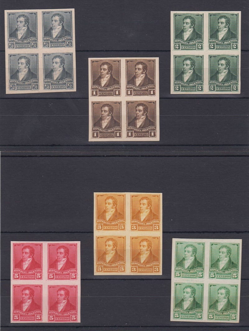 Argentina 1892 — Scott 92-96 & 96b