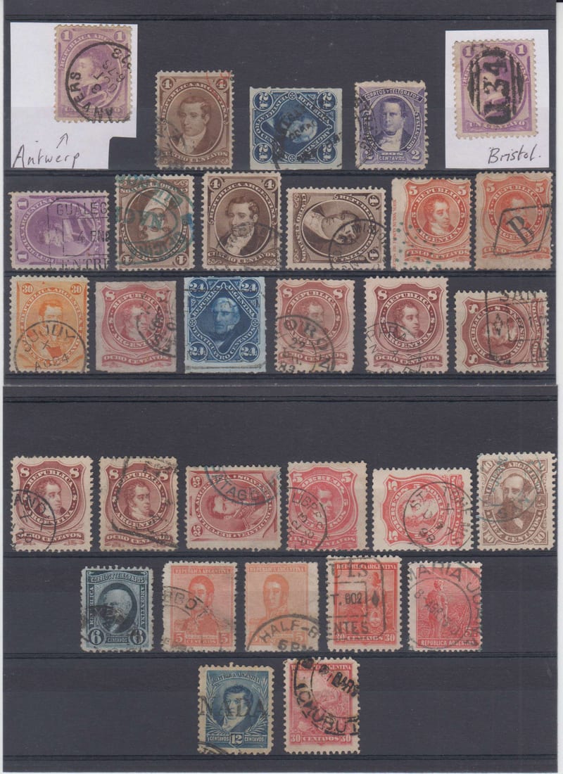 Argentina 1867 — Choice Foreign & Domestic Cancels