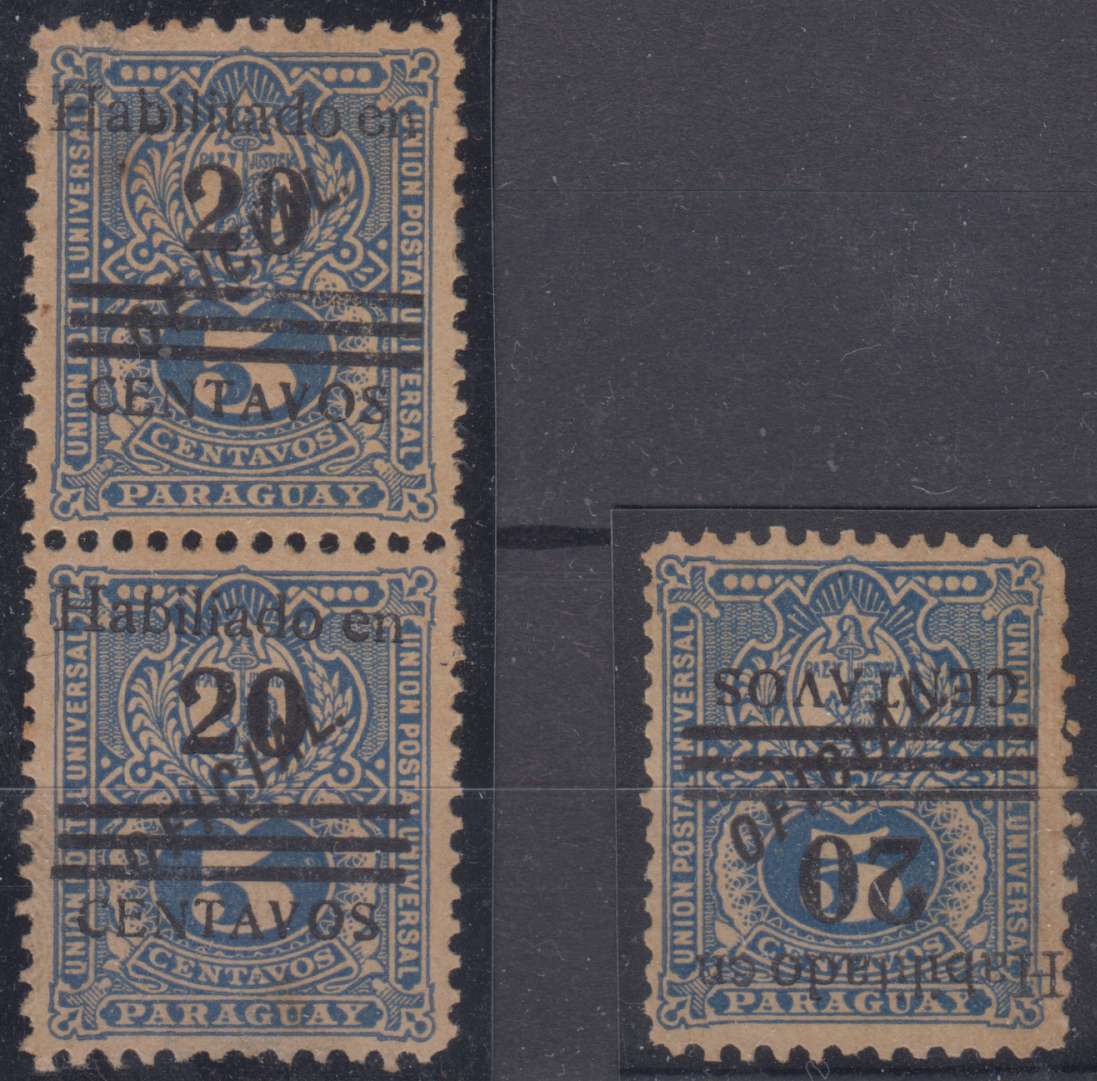 Paraguay 1892 — Scott 170A & 170b
