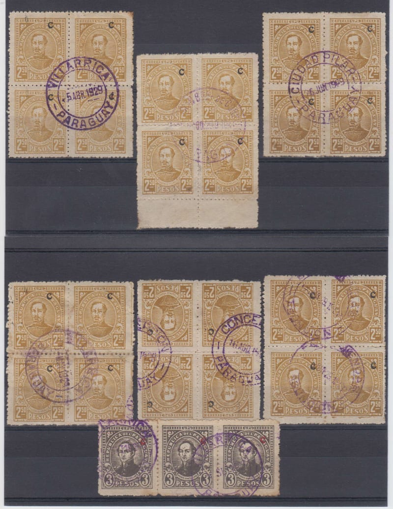 Paraguay 1928 — Interior Office issues