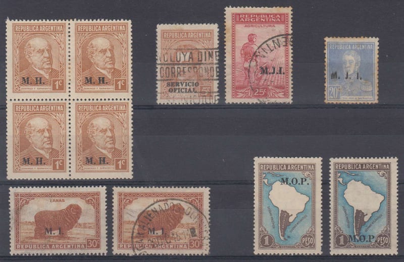 Argentina 1938 — Official & official department