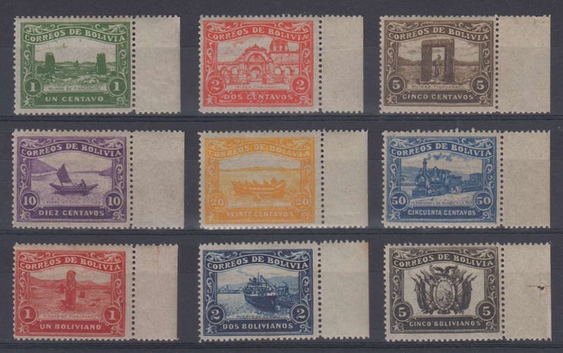 Bolivia 1914 — Unissued Guaqui - LA Paz Railroad