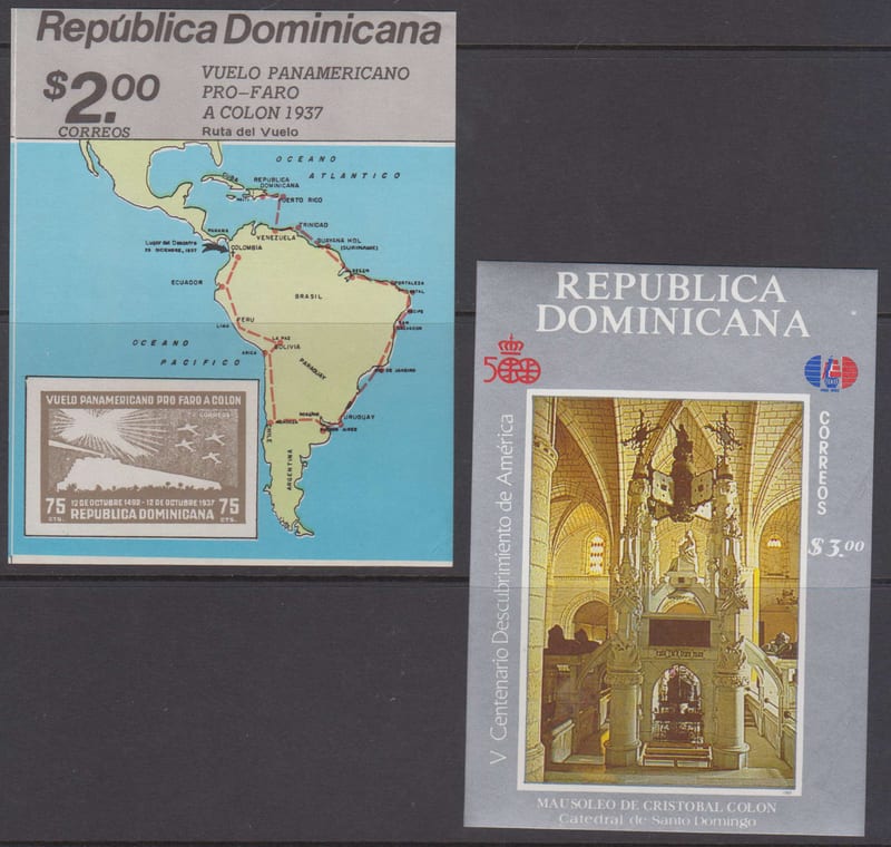 Dominican Republic 1987 — Better group of 4 souvenir sheets