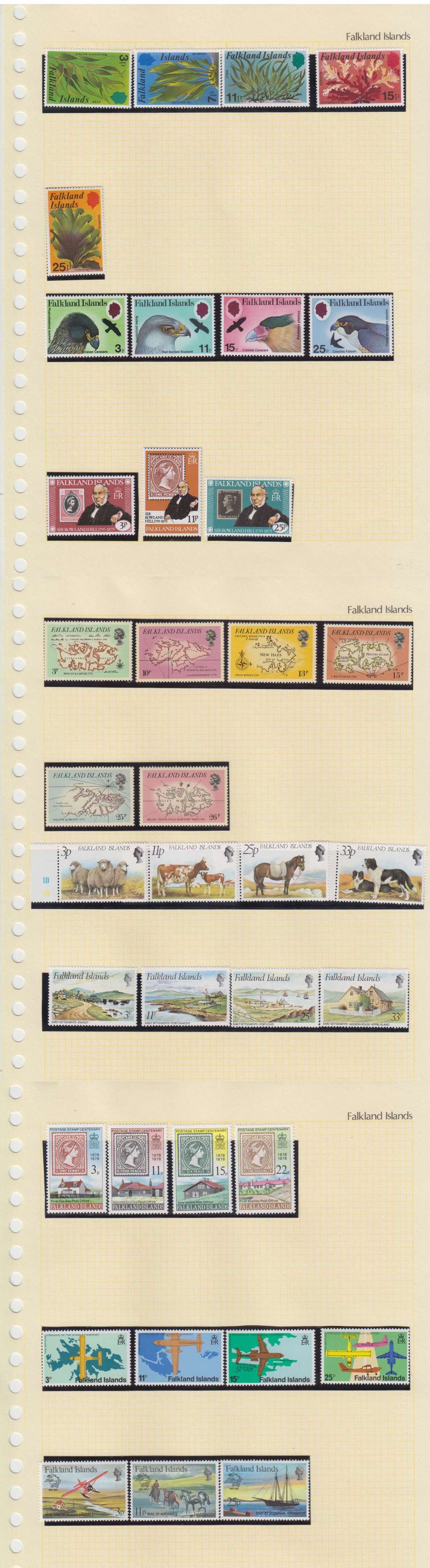 Falkland Islands 1938 — Better collection mounted on 26 album pages including key values & full sets plus some…