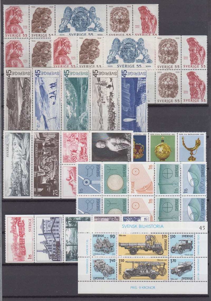Sweden 1969 — Scott 830a thru 1419 a-d