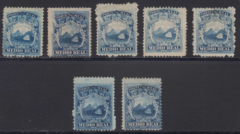 Costa Rica 1863 — Scott 1 & 1a