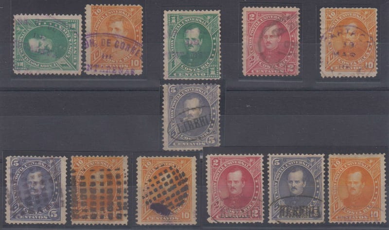 Costa Rica 1883 — Cancels