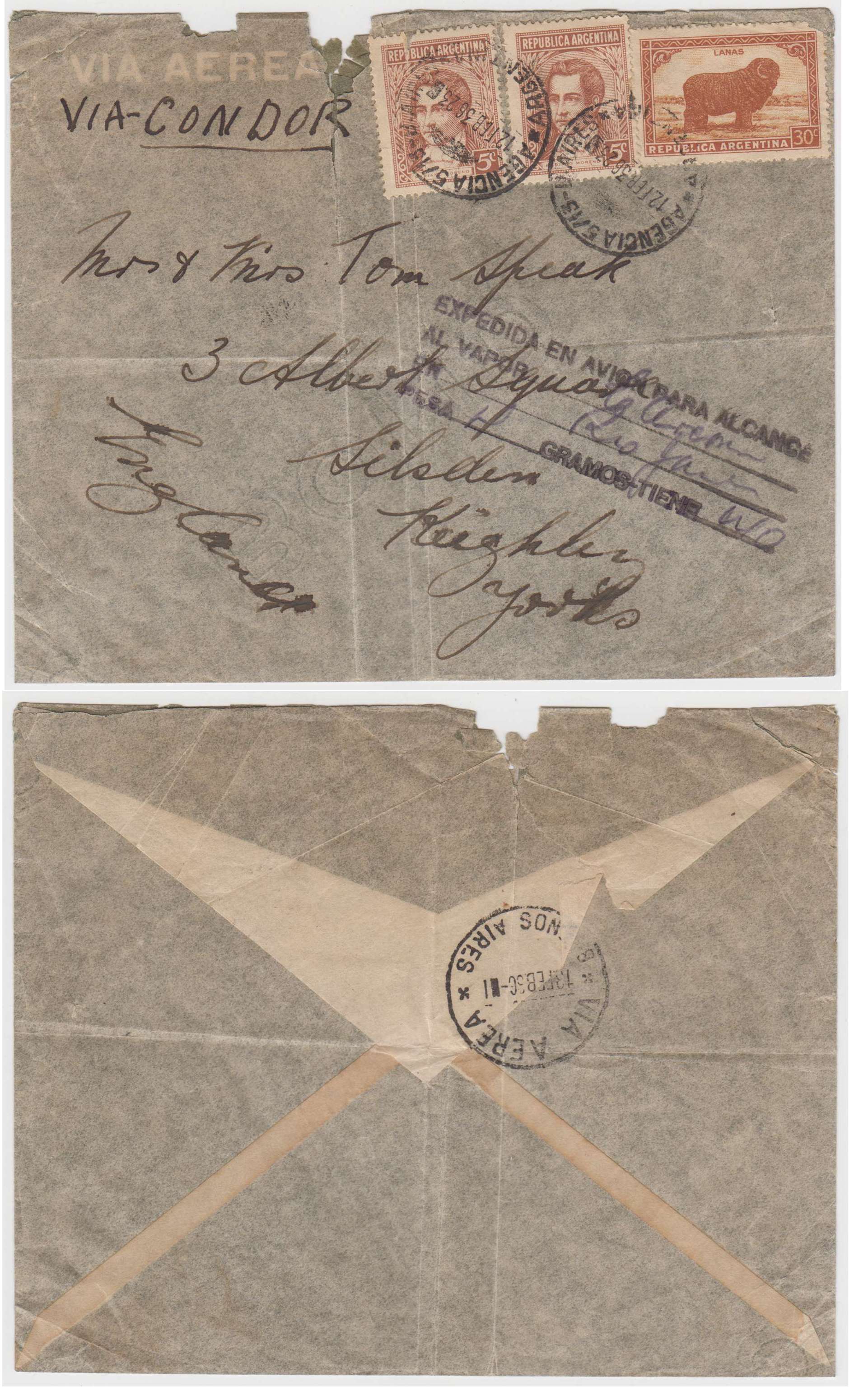 Argentina 1936 — Proceres Y Riquezas