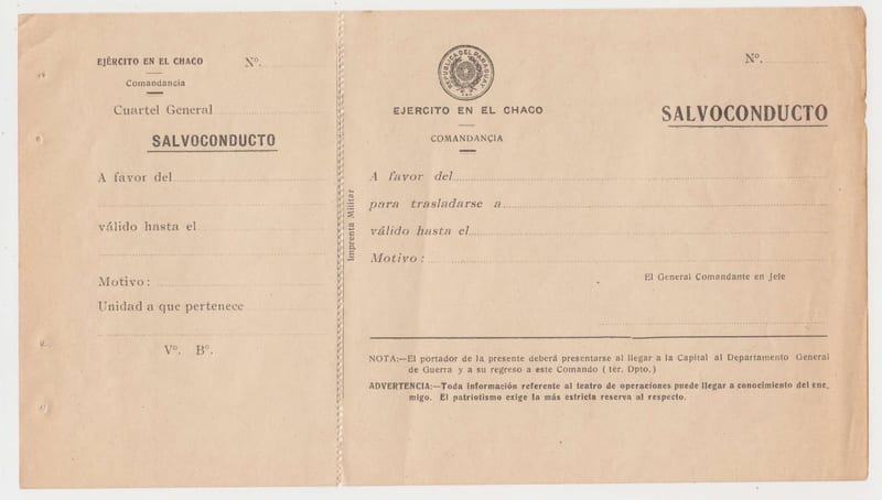 Paraguay 1932 — Chaco War With Bolivia