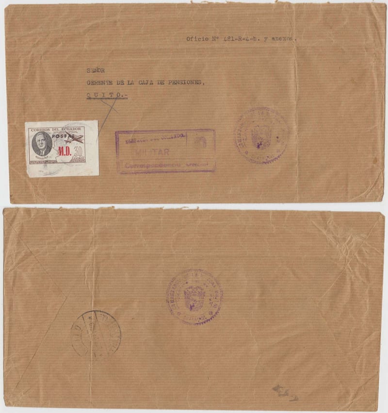 Ecuador 1949 — Roosevelt semi official ordinary issue