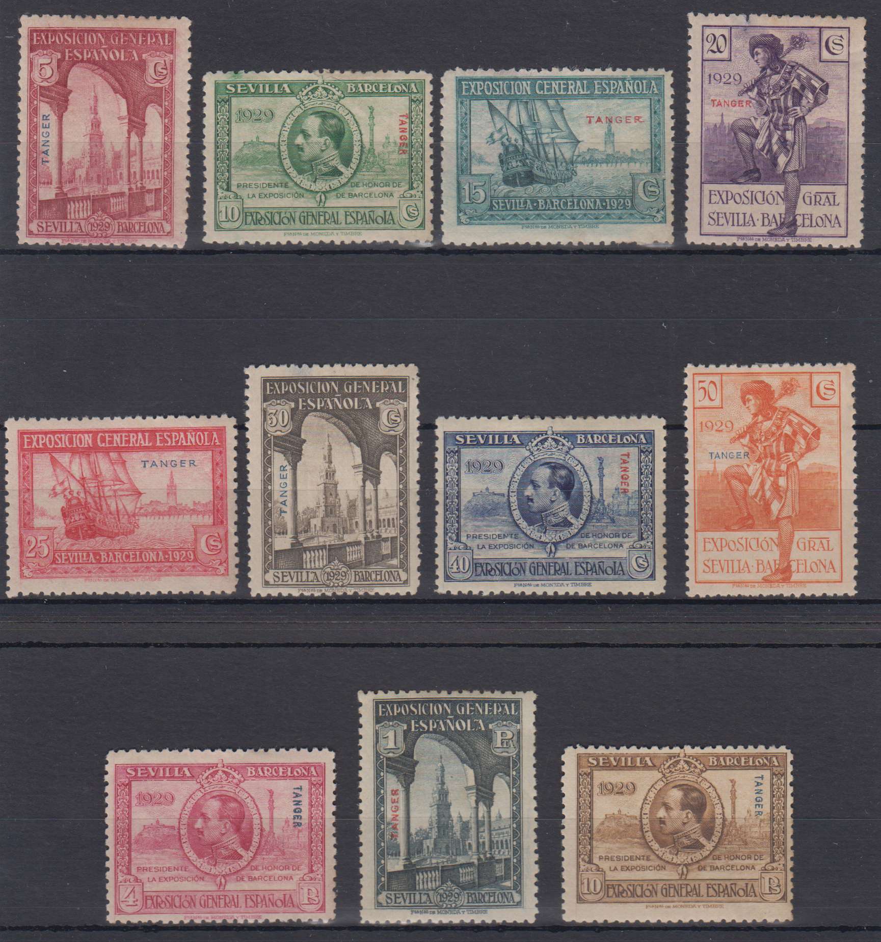 Spanish Morocco 1929 — Scott L1-l11
