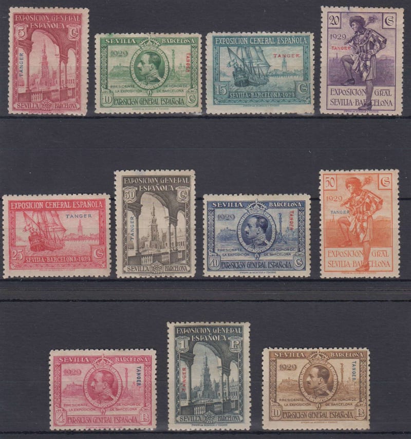 Spanish Morocco 1929 — Scott L1-l11