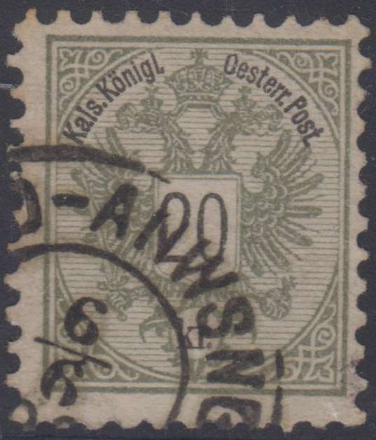 Austria 1883 — Scott 45 variety