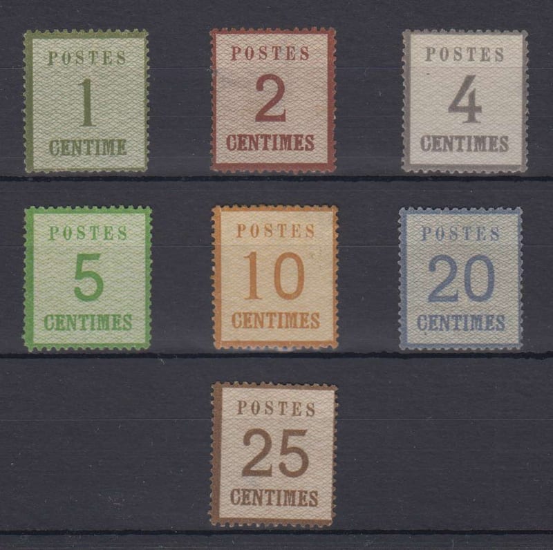 France 1870 — Occupation Stamps