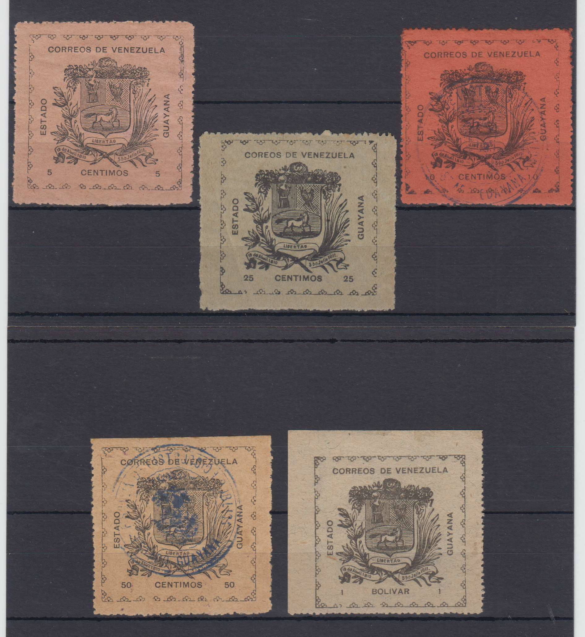 Venezuela 1903 — Scott 11-15