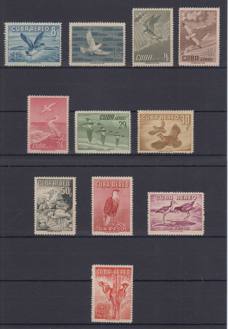 Spanish Antilles 1956 — Scott C136-c146