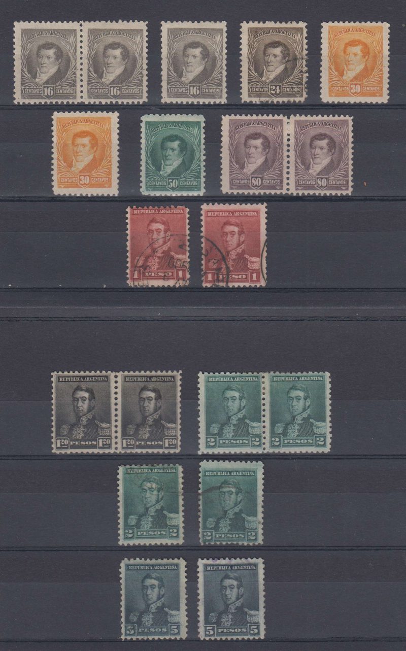 Argentina 1896 — Scott 113-121