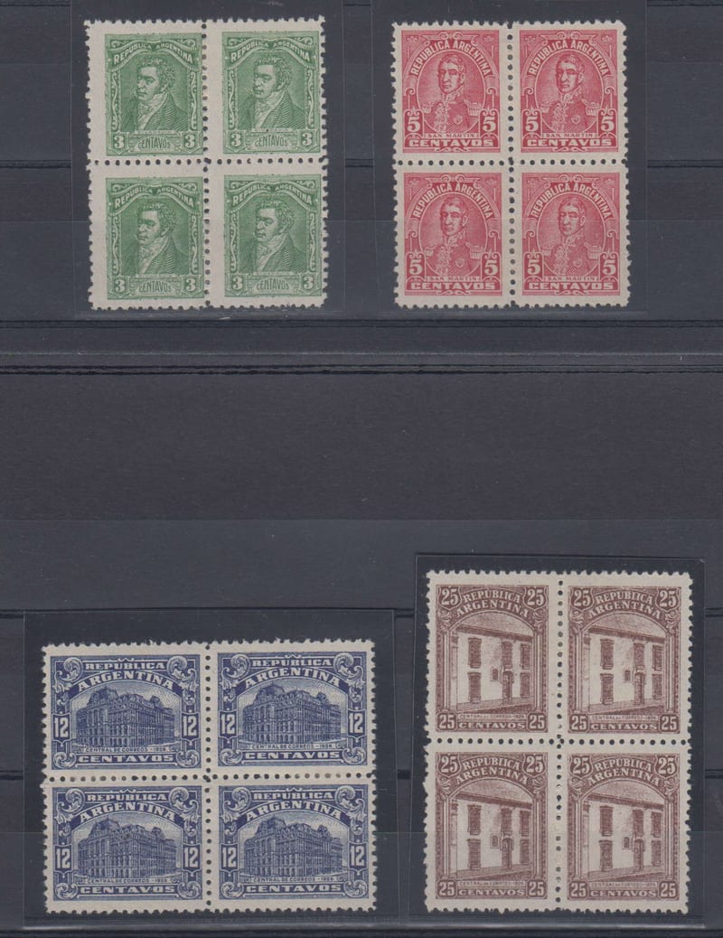 Argentina 1926 — Unadopted Litho Designs Presented BY Guillermo Kraft