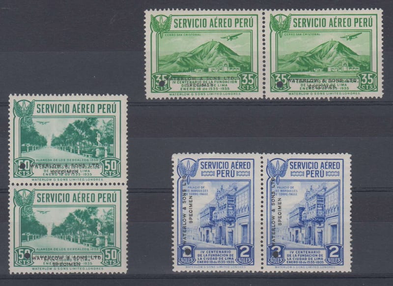 Peru 1935 — Scott C7-c8 & C10