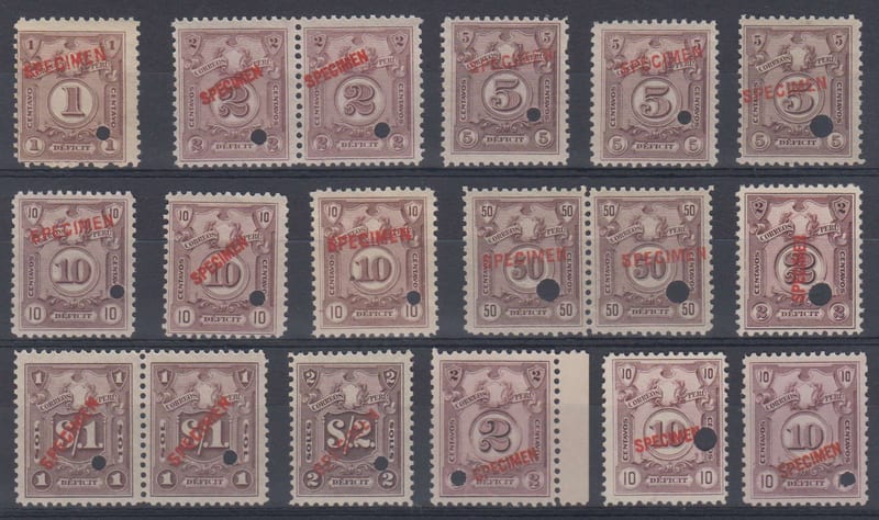Peru 1921 — Postage due