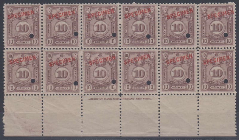 Peru 1921 — Postage Due