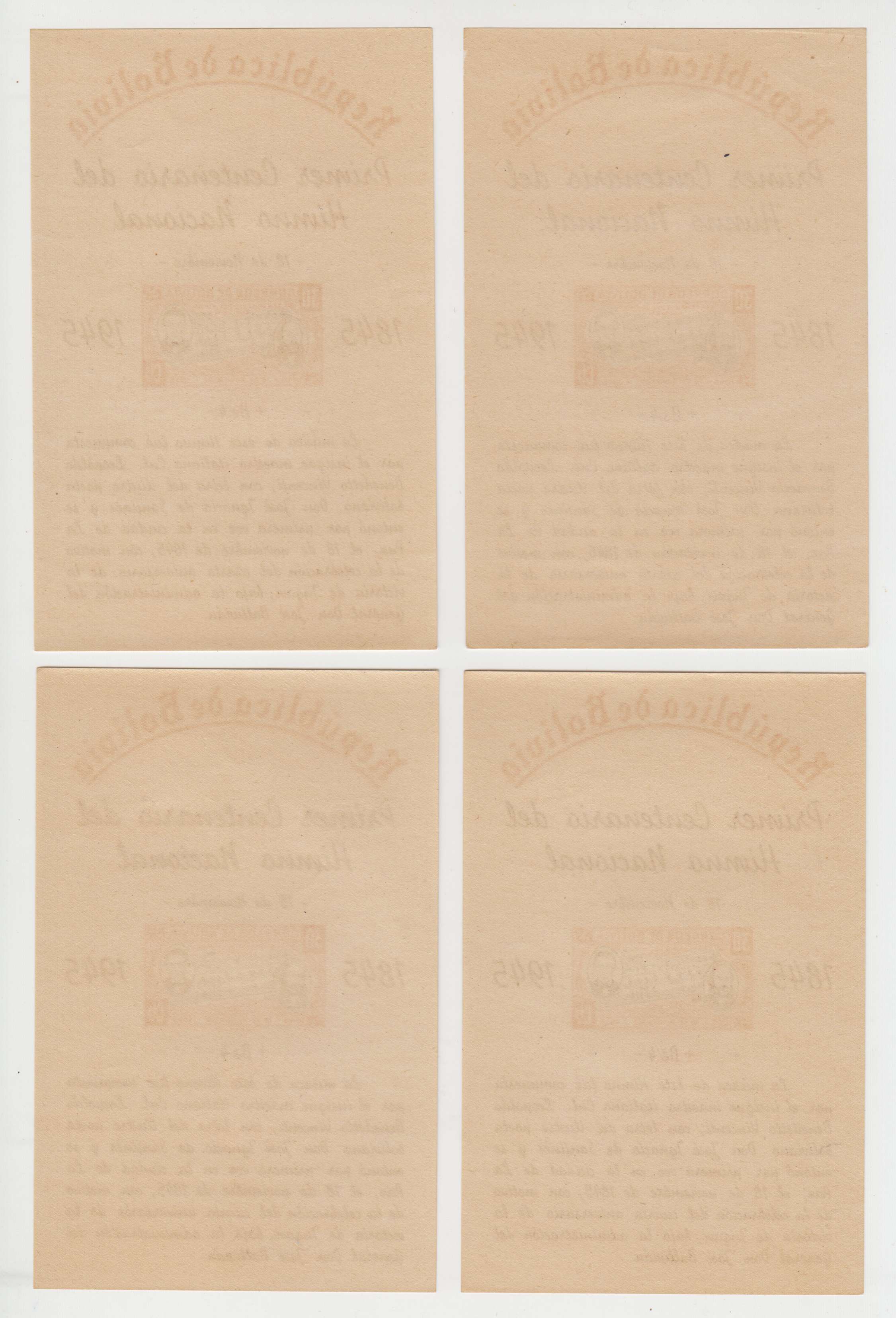 Bolivia 1946 — Anthem