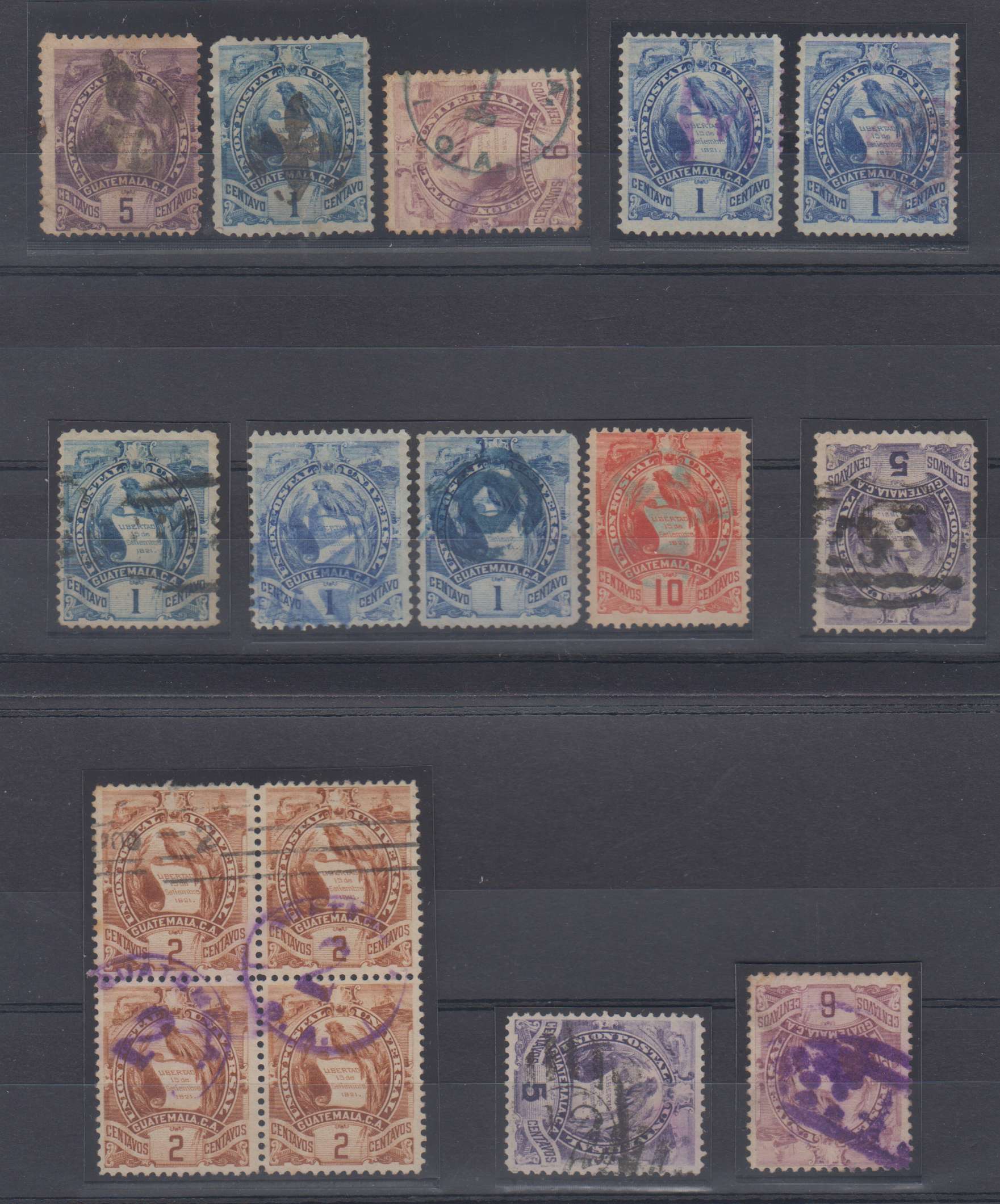Guatemala 1886 — Qutezal