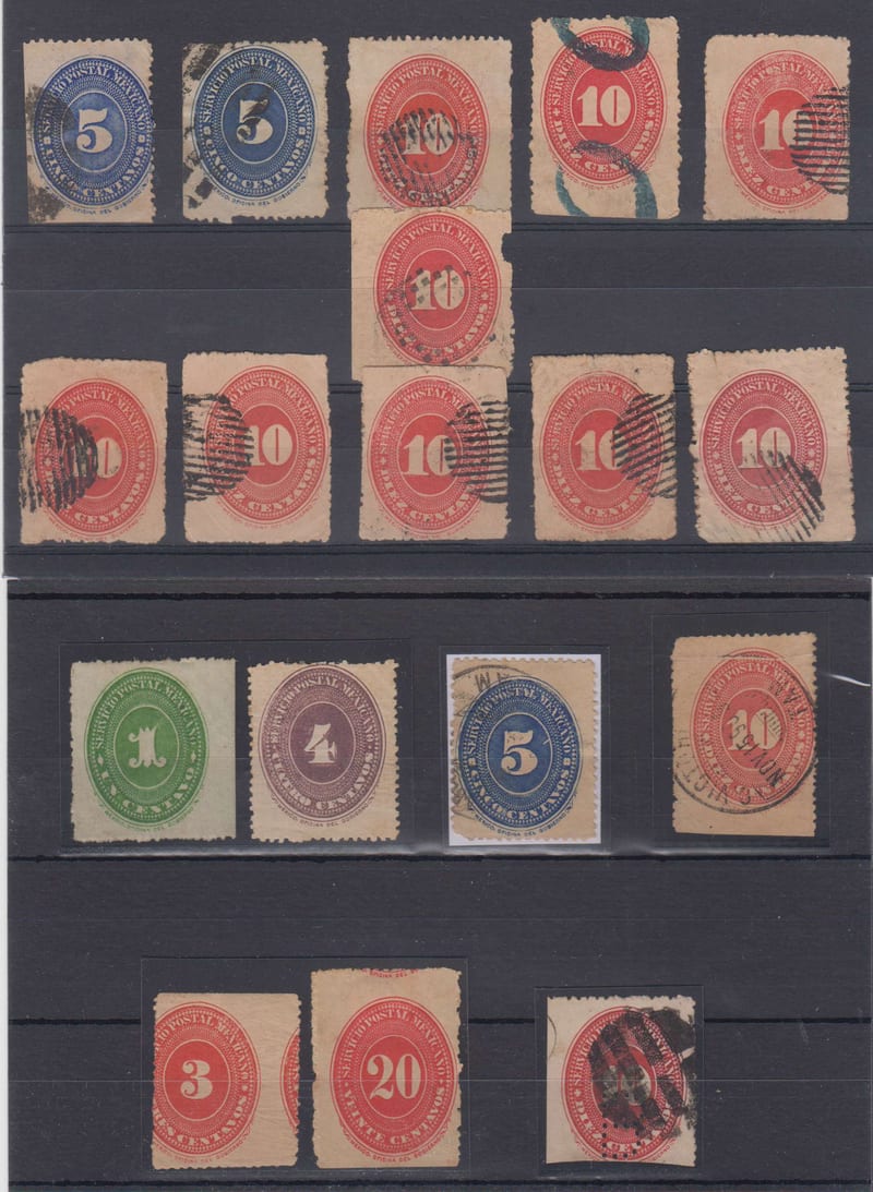 Mexico 1886 — Numerals