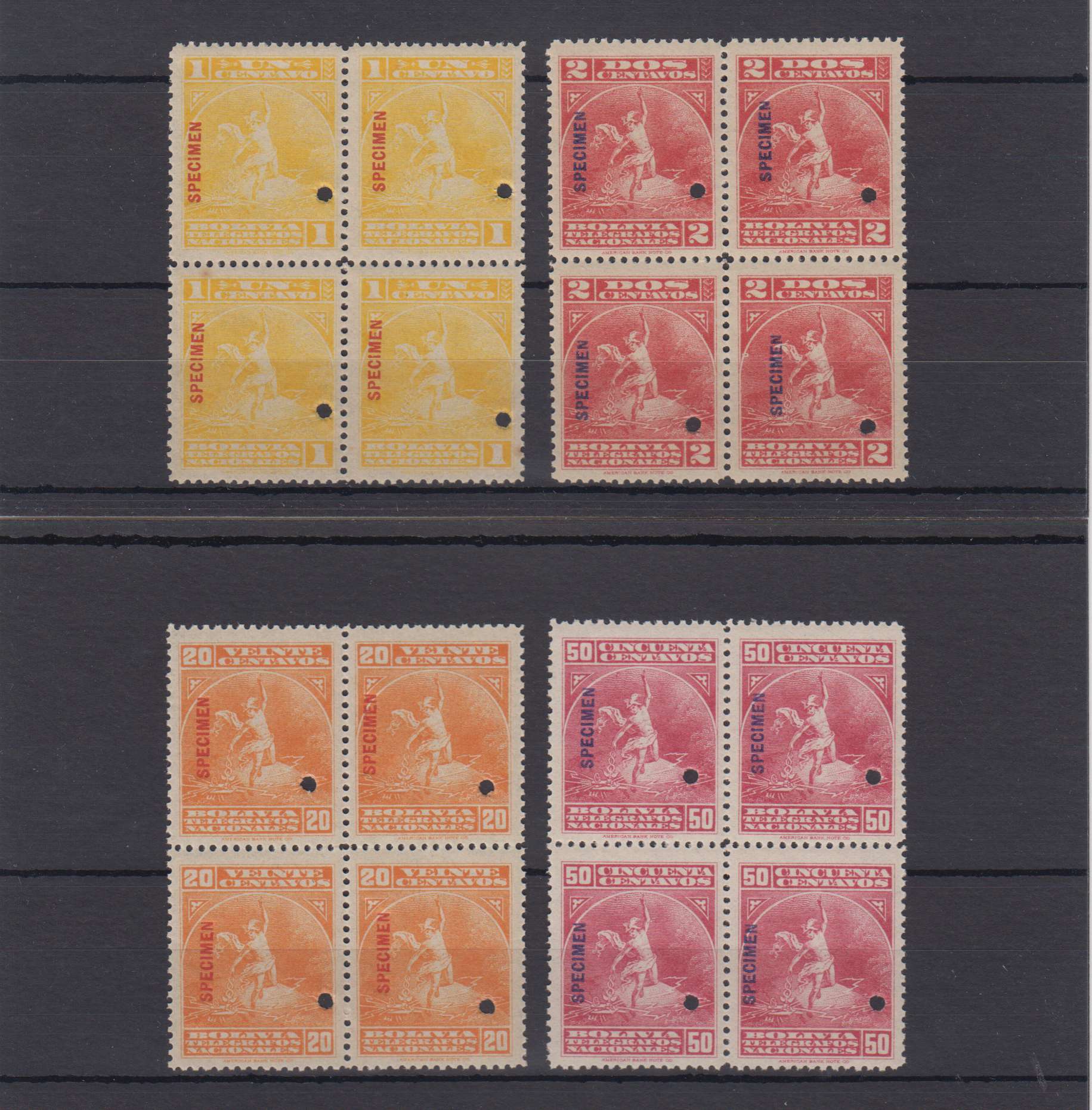 Bolivia 1901 — Telegraph