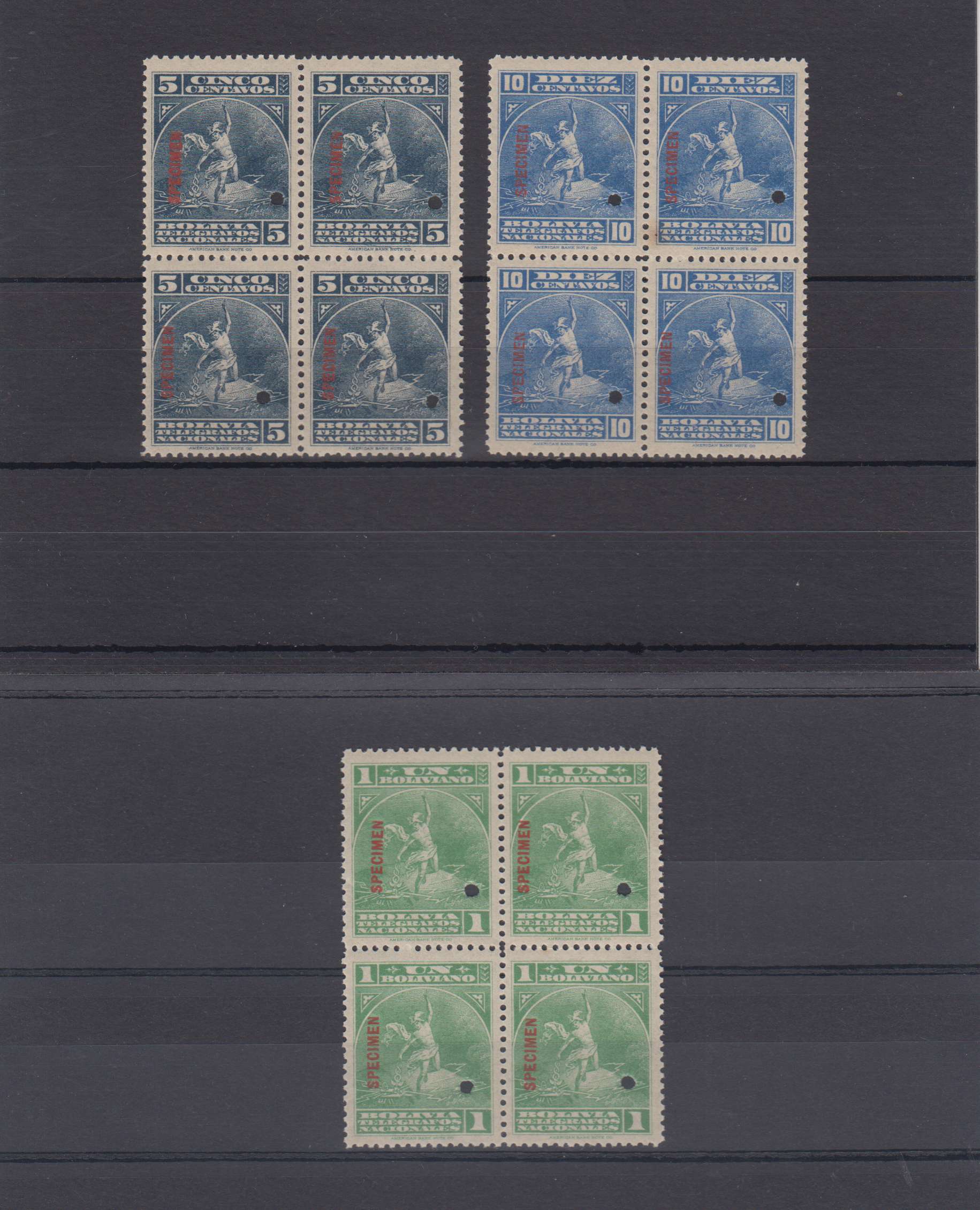 Bolivia 1901 — Telegraph