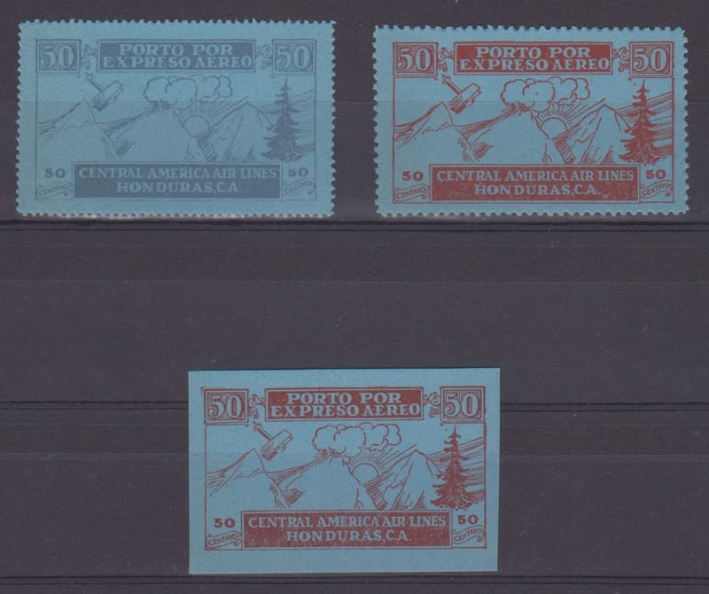 Honduras 1927 — Airpost semiofficial issue