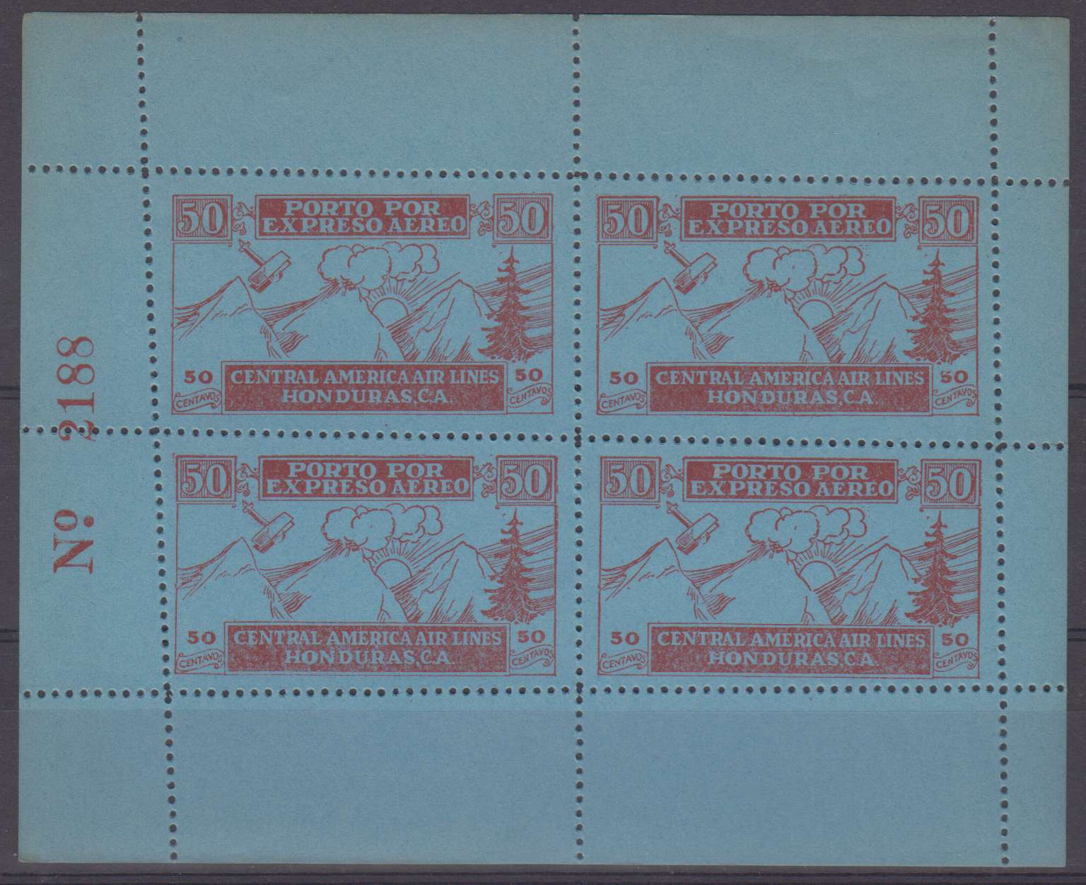 Honduras 1927 — Airpost semiofficial issue
