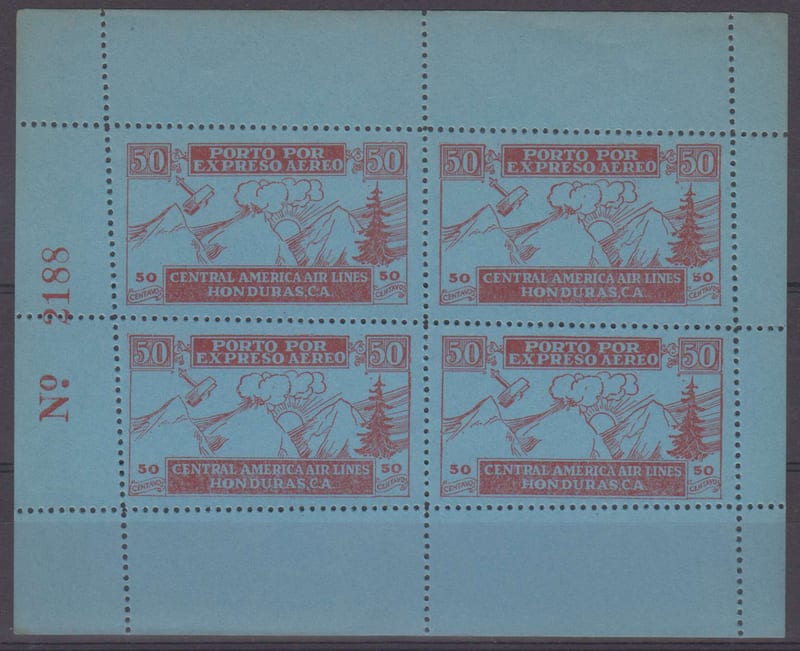 Honduras 1927 — Airpost semiofficial issue