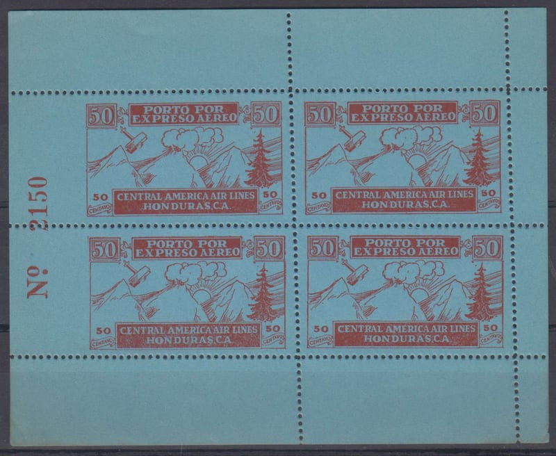 Honduras 1927 — Airpost semiofficial issue