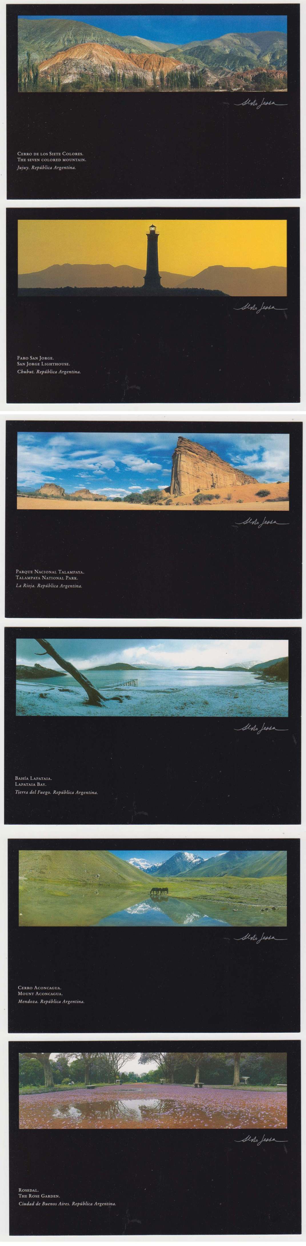 Argentina 1994 — Group of 36 different cards, used by first day cancels