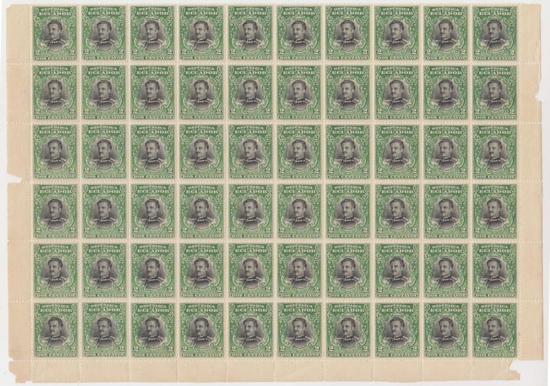Ecuador 1901 — Scott 146-152