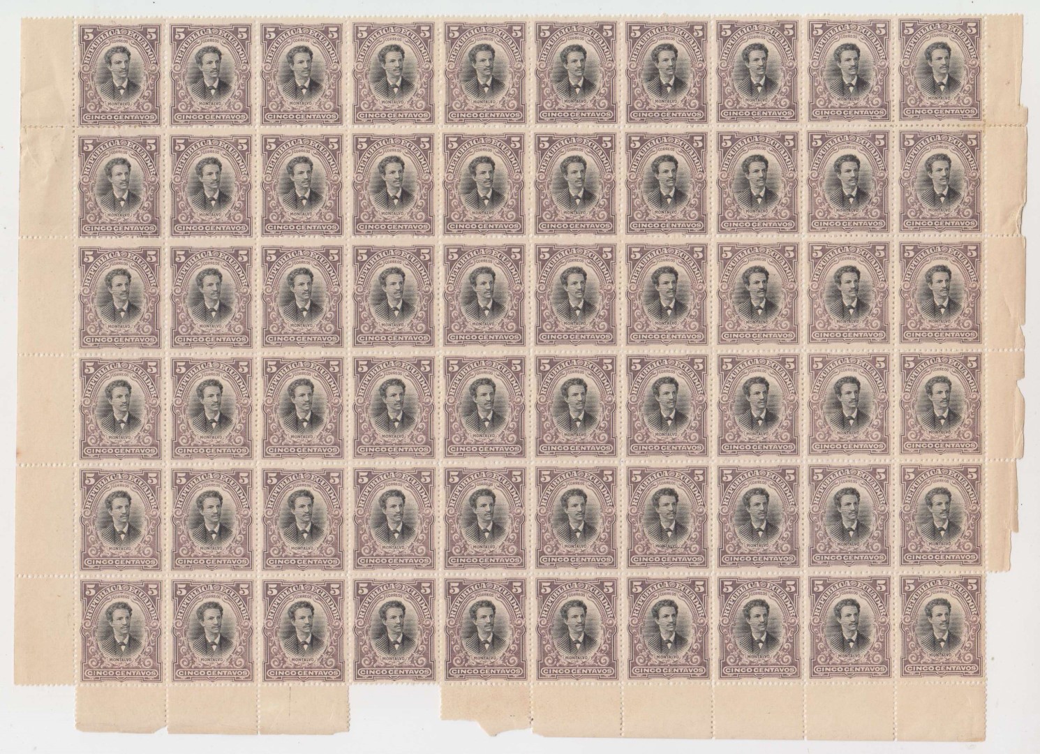 Ecuador 1901 — Scott 146-152